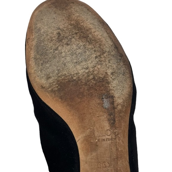 Chloe Lauren scalloped suede ballet flats woman’s SZ. 6 - Picture 14 of 16